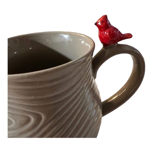 Temp-tations by Tara Woodland l6 oz Mug Tree Ring With Red Cardinal - Picture 3 of 7